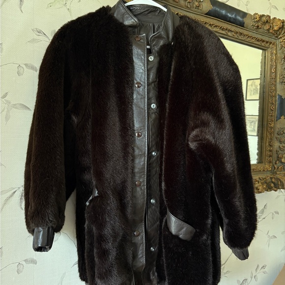 Brown Faux Fur Coat - Picture 1 of 3